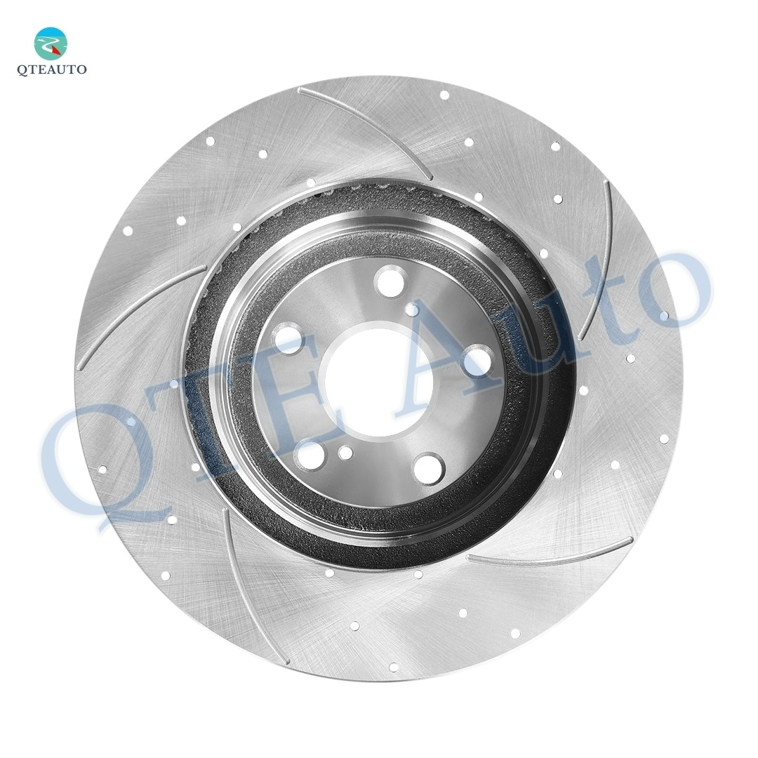 Set of 4 Front-Rear Drilled Slotted Brake Disc Rotors For 2004-2006 Lexus RX330