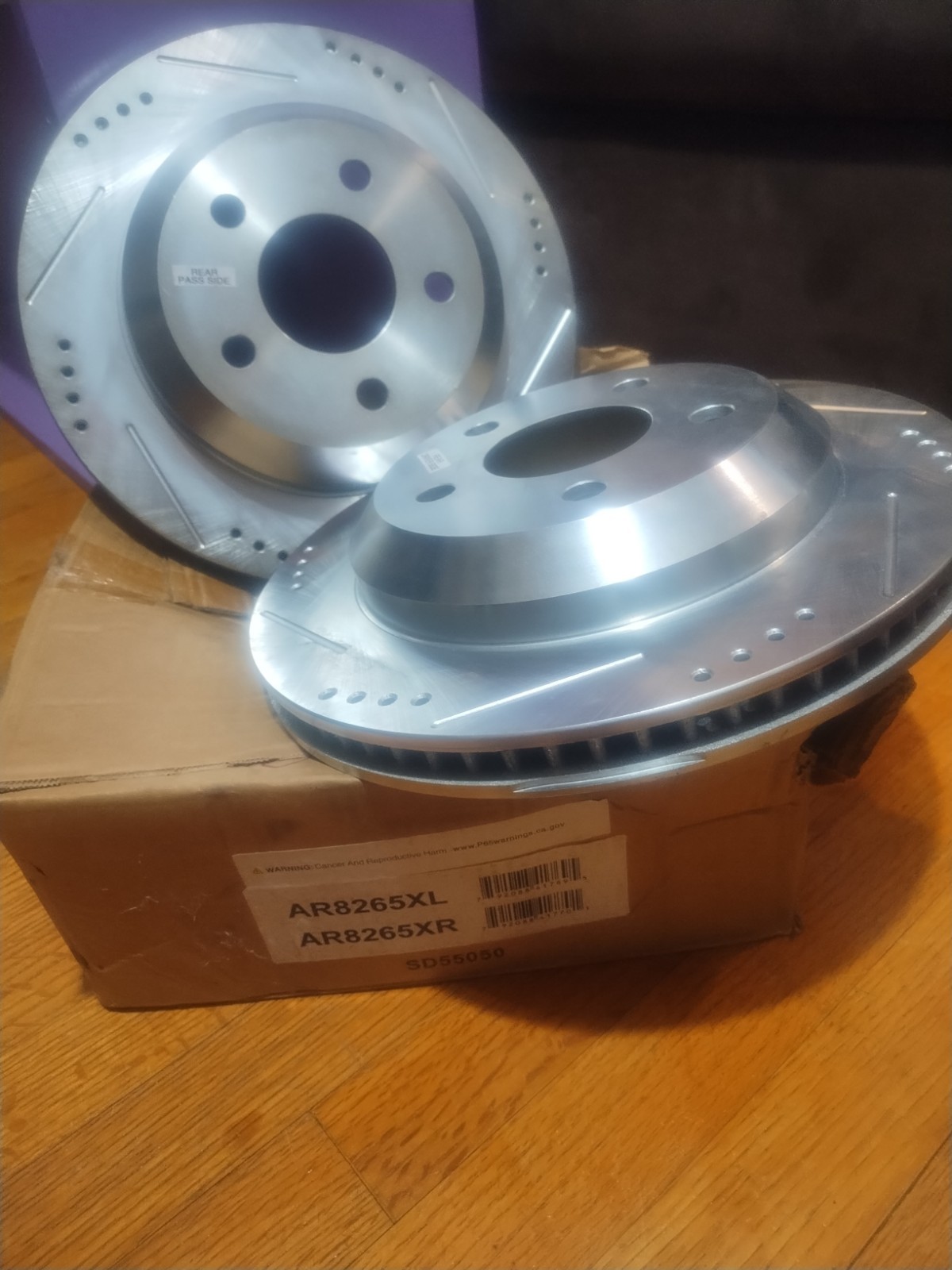 PowerStop Evolution Drilled Slotted Rotors Pair Rear For Chevrolet Camaro