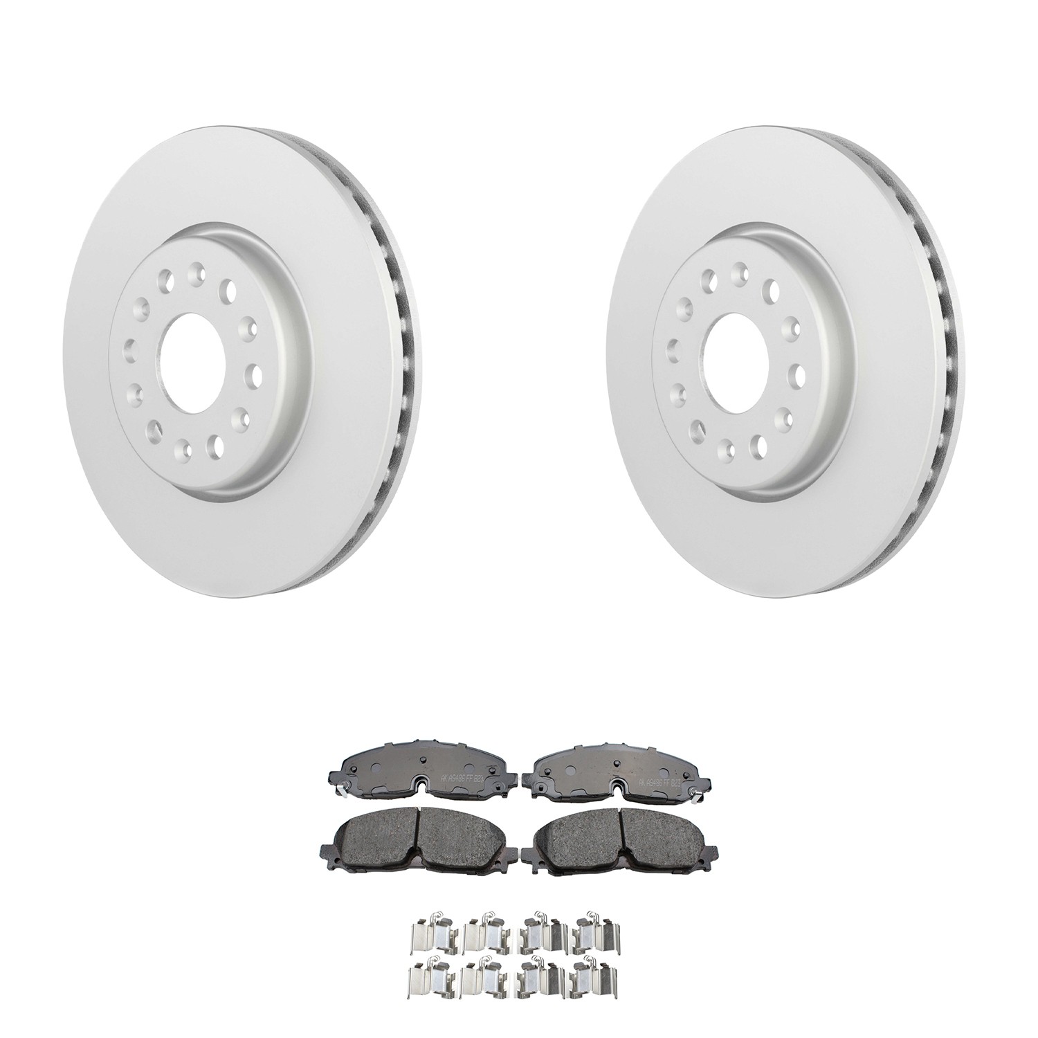 Bosch QuietCast Front Rotors Akebono ProACT Disc Brake Pad Kit For Traverse