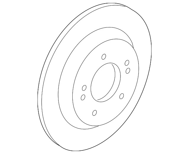 Genuine Hyundai 2019-2023 Kona Electric Disc Brake Rotor 58411-D4650