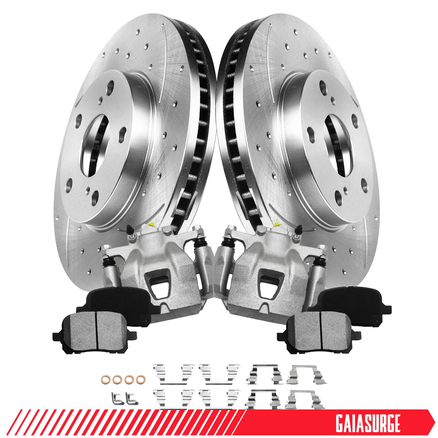 Front Brake Rotor Pads Brake Caliper For 1999-2003 Toyota Solara 1997-2001 Camry