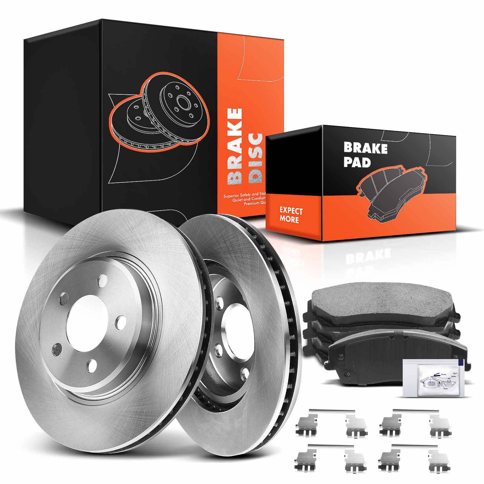 Disc Brake Rotors & Ceramic Brake Pads for Chrysler Dodge Challenger 320mm Front