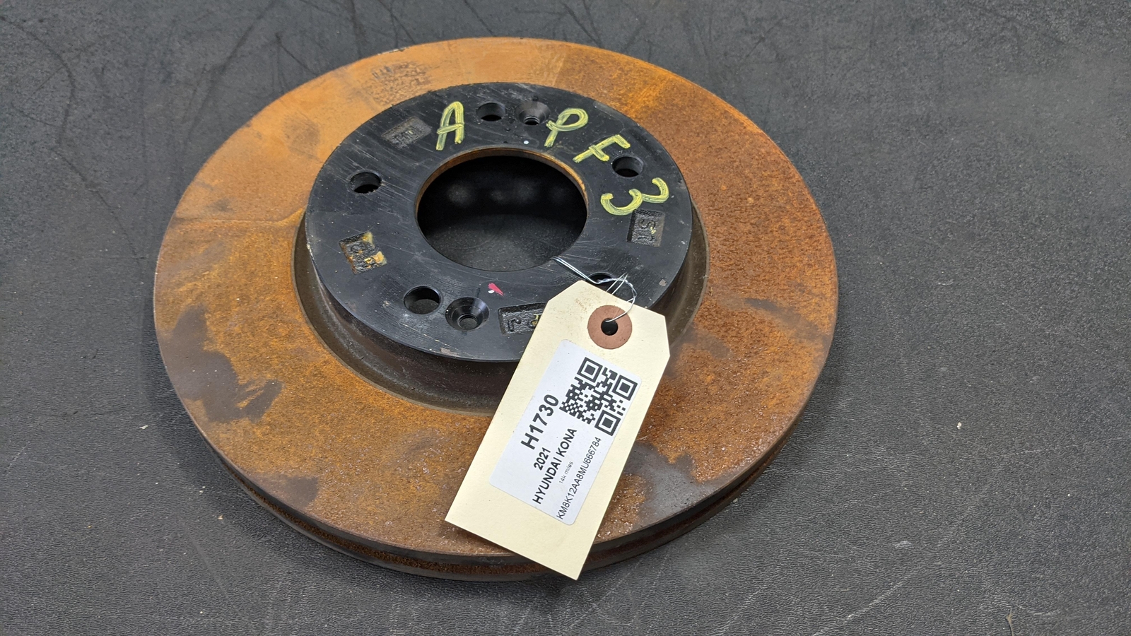 Left Right Front Brake Disc Rotor 2021 Hyundai Kona 2018 2019 2020 2022