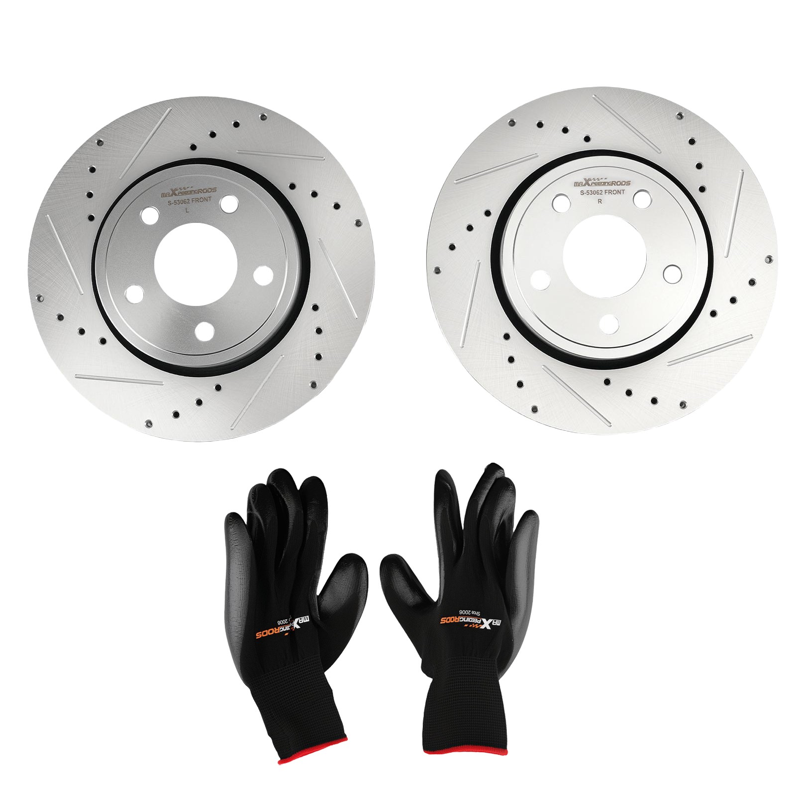 330mm Front L&R Brake Rotors Kit for Jeep Grand Cherokee 2011-2018 S-53062