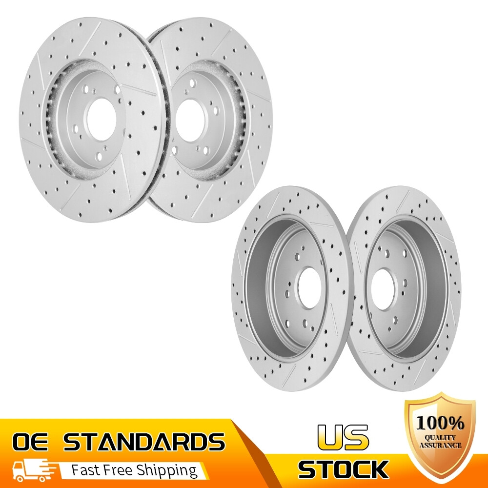 Front Rear Disc Brake Rotors for 2001 – 2006 Acura MDX 2003 – 2008 Honda Pilot
