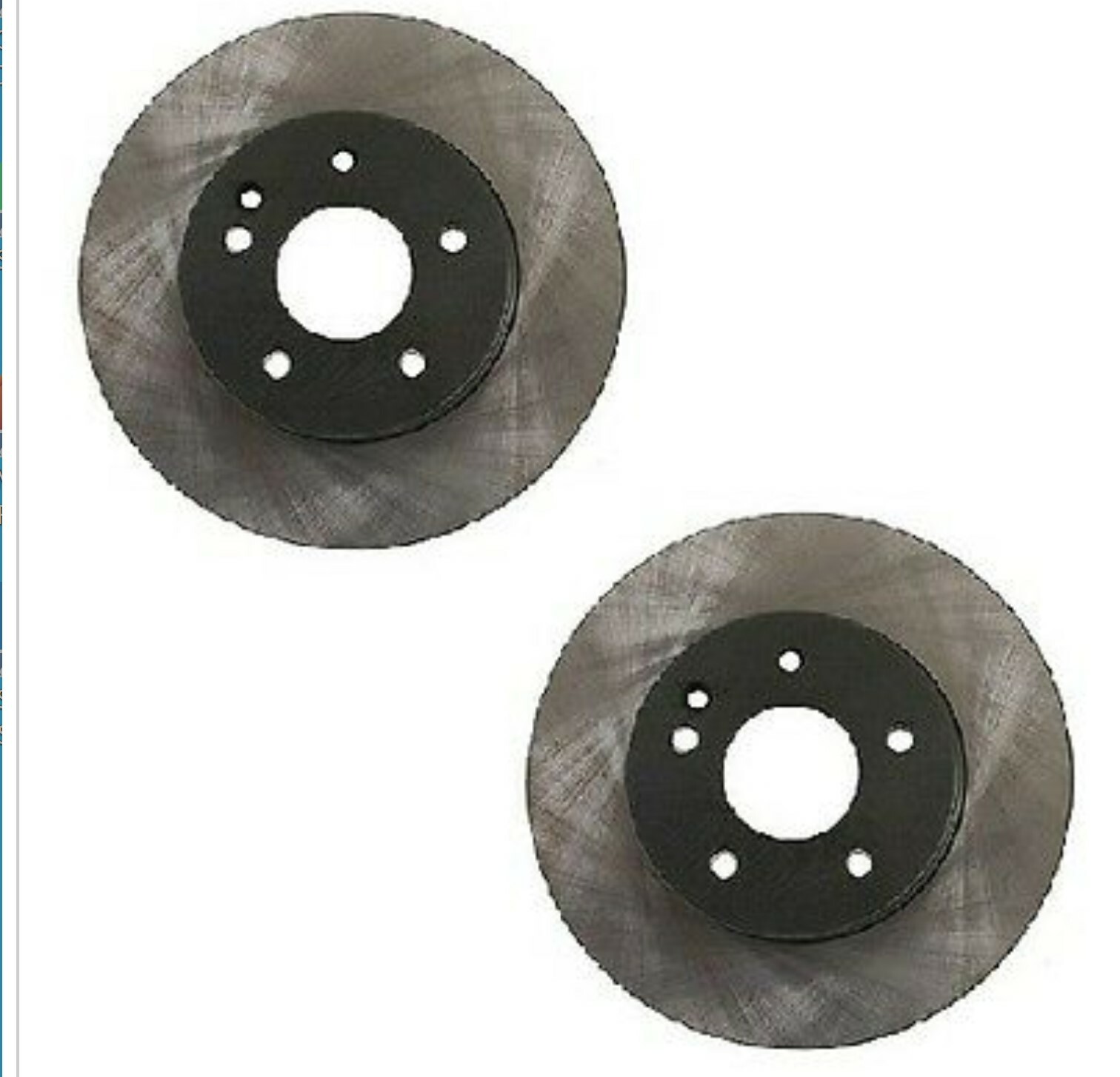 (20 Mercedes C230 Front Brake Disc Rotors Balo Germany 202 421 0212 [A1S4