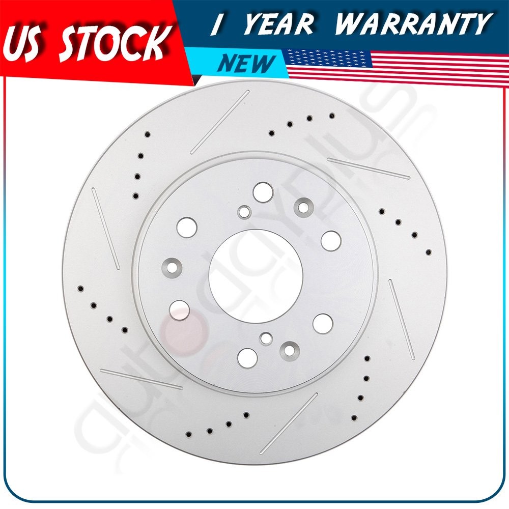 Front Brake Discs Rotors + Ceramic Pads Fits Chevrolet Suburban 2015-2016 G3000