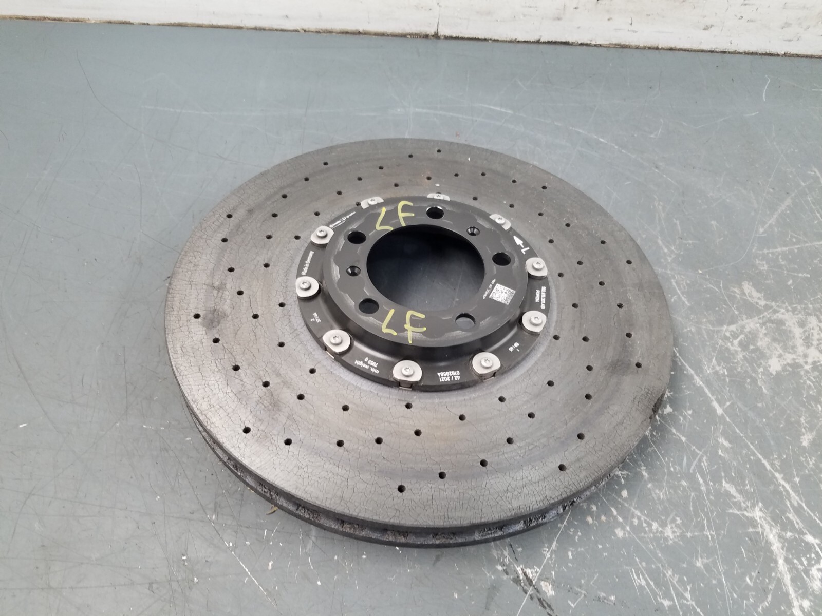 2022 Porsche 911 Turbo S 992 Left Front PCCB Ceramic Brake Rotor – ** #4714 CA2