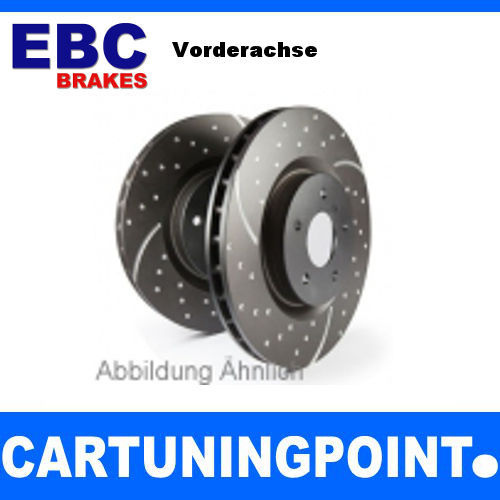 EBC Brake Discs Front Turbo Groove for Nissan 200 SX S13 GD695
