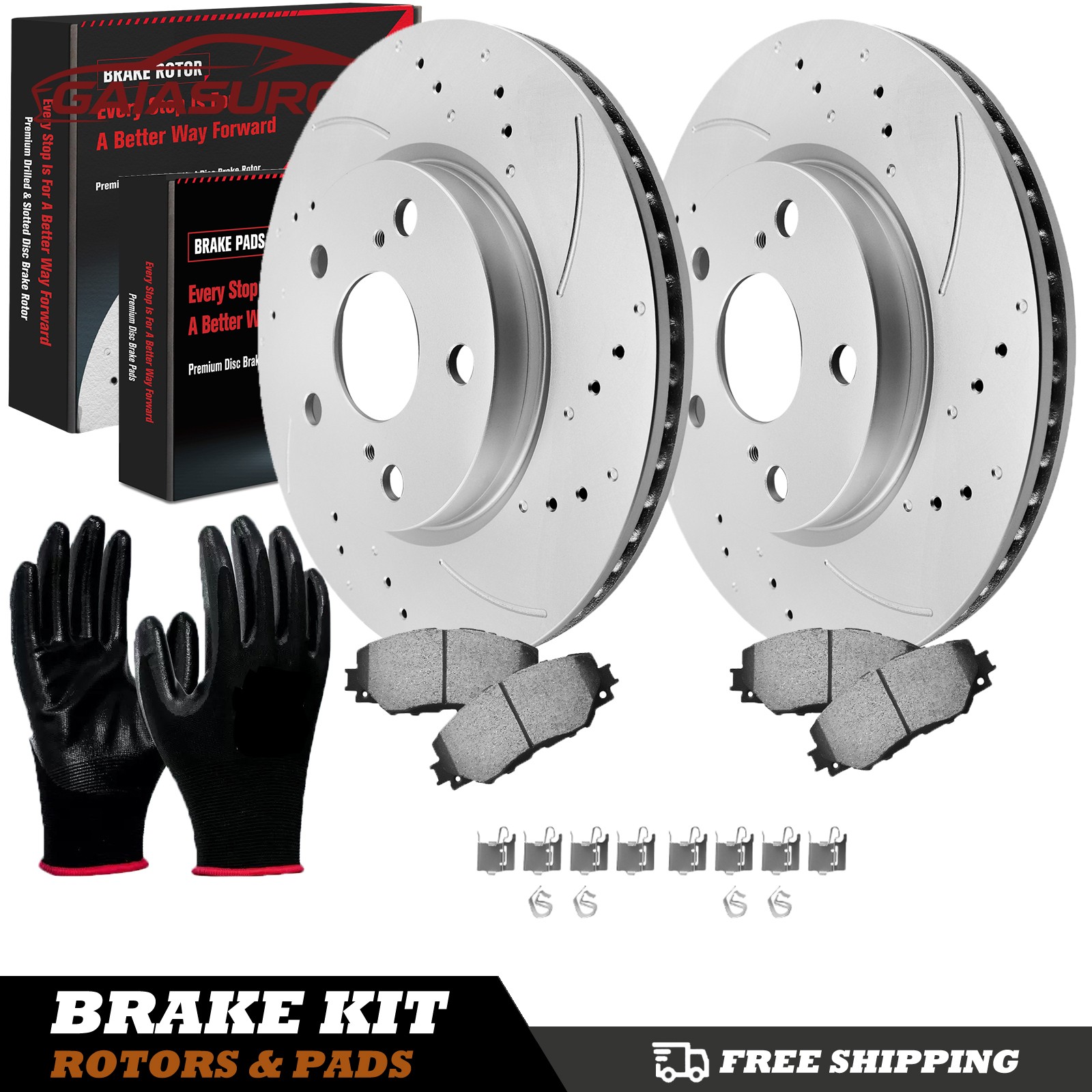 275mm Front Disc Brake Rotors & Brake Pads for Toyota RAV4 Pirus V Lexus HS250H