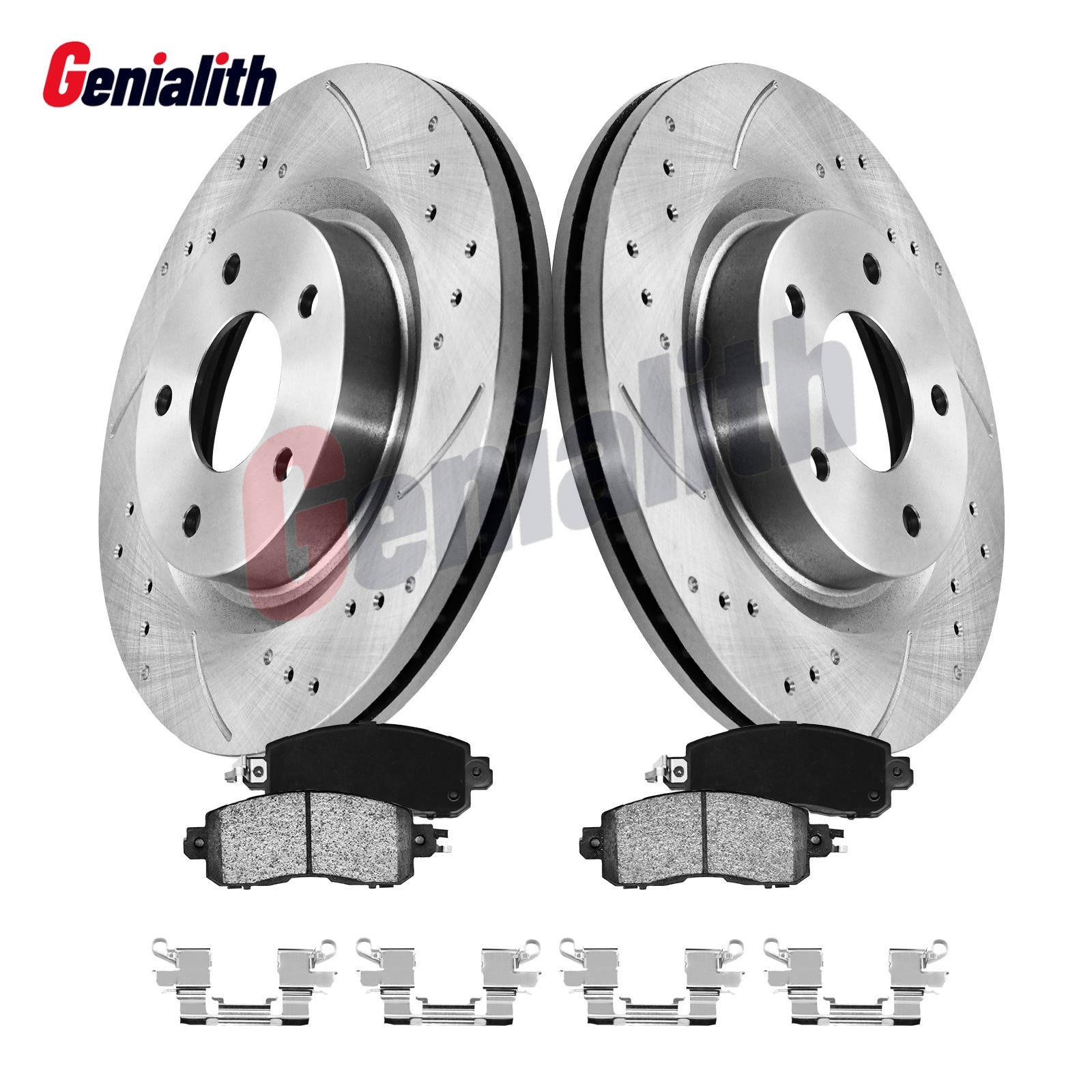 Front Disc Brake Rotors and Ceramic Brake Pads Kit for 2013 – 2023 Nissan Altima