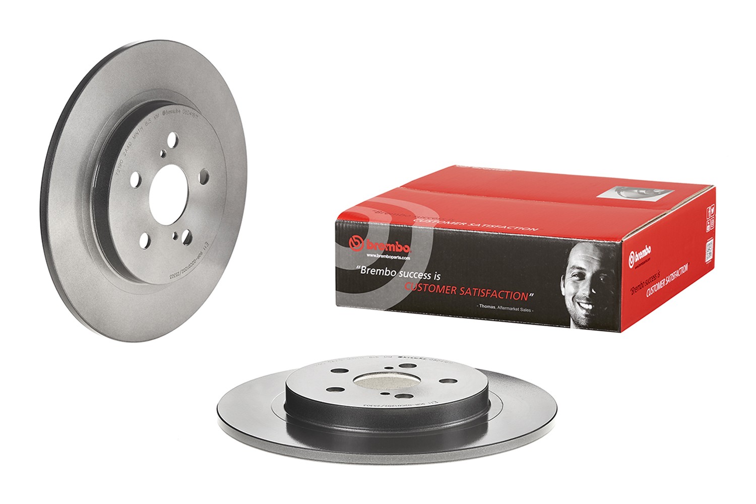 Brembo Rear Left or Right 279mm Brake Disc Rotor For Lexus CT200h Base F Sport