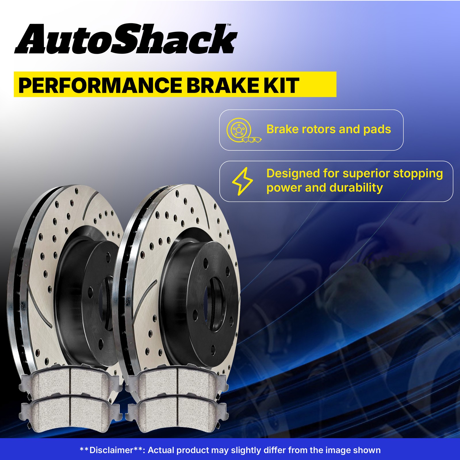 Front Rear Drilled Slotted Brake Rotors Premium Pads for Hyundai, Tucson 10-15