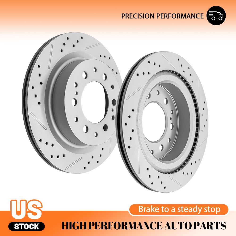 335mm Rear Disc Brake Rotors Kit for 2022-2023 Toyota Tundra Sequoia Lexus LX600