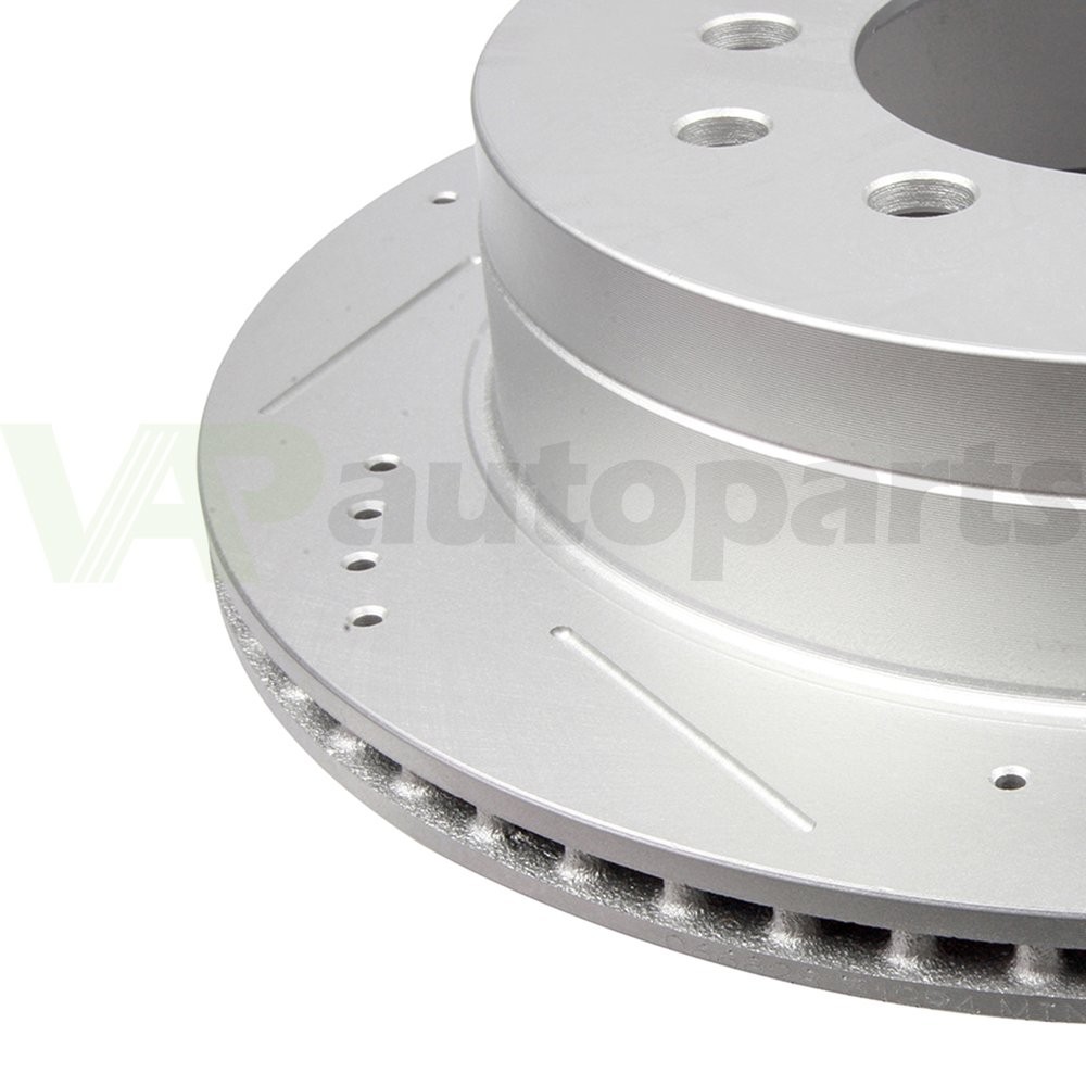 Drill & Slot Rear Brake Rotors Discs 2PCS For 2003-2008 2009 Toyota 4Runner