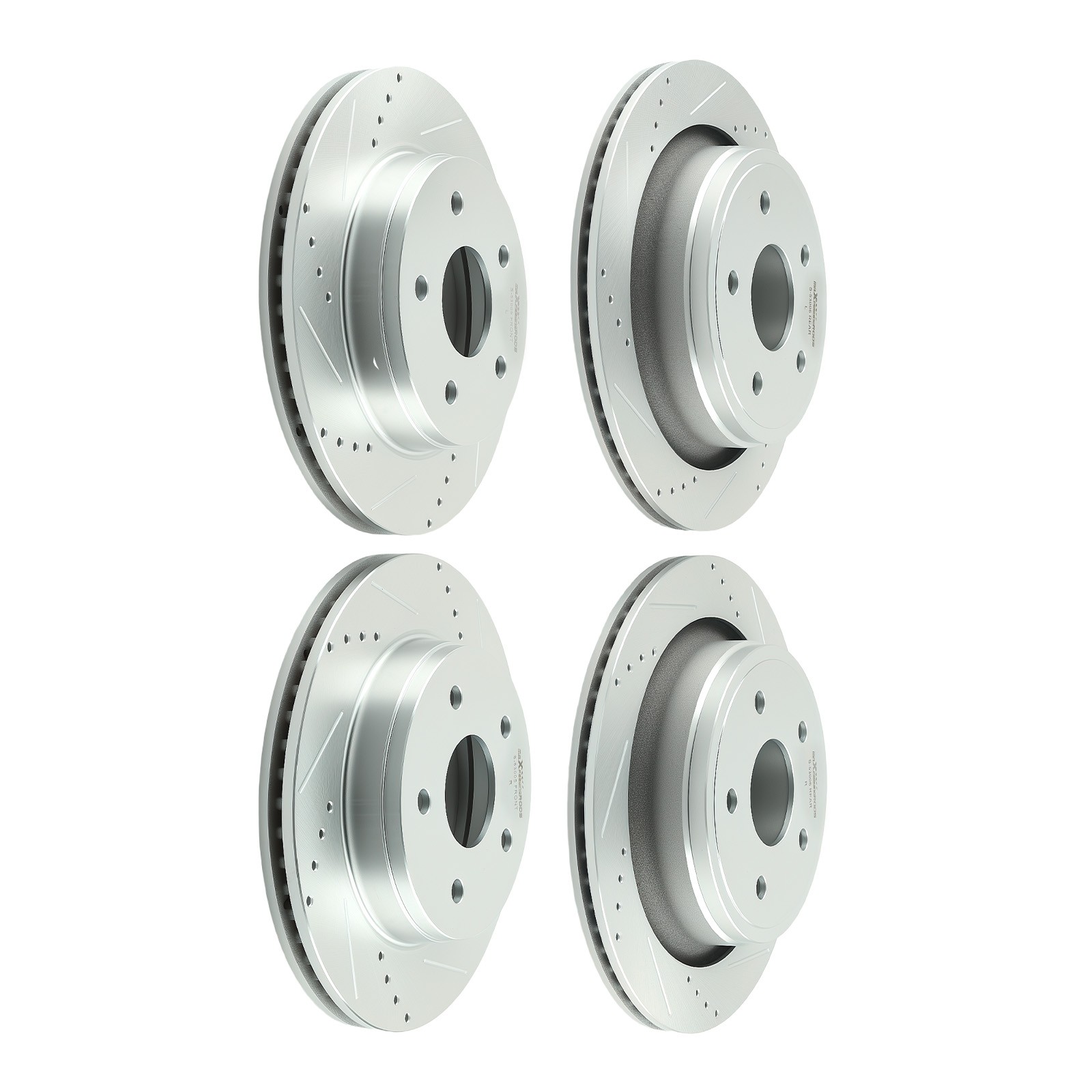 Front Rear Brake Rotors+Brake Pads for Dodge Ram Durango/Chrysler Aspen/Ram 1500