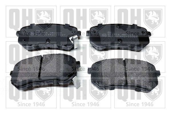 QH Rear Solid Discs Pair & Rear Pads Braking Set Fits Hyundai i10 Kia Picanto