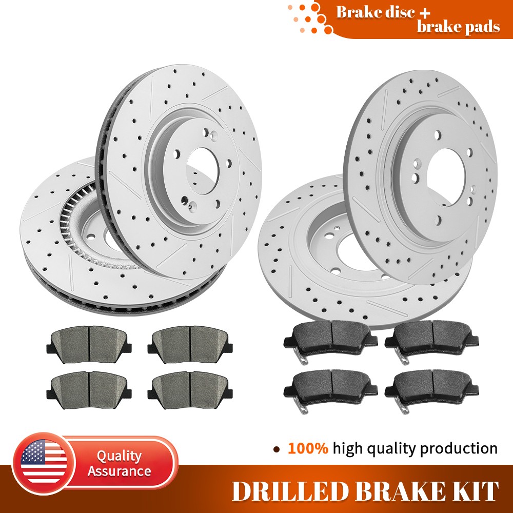 320mm Front 284mm Rear Disc Rotor Brake Pads For Hyundai Azera Limited 2016 2017