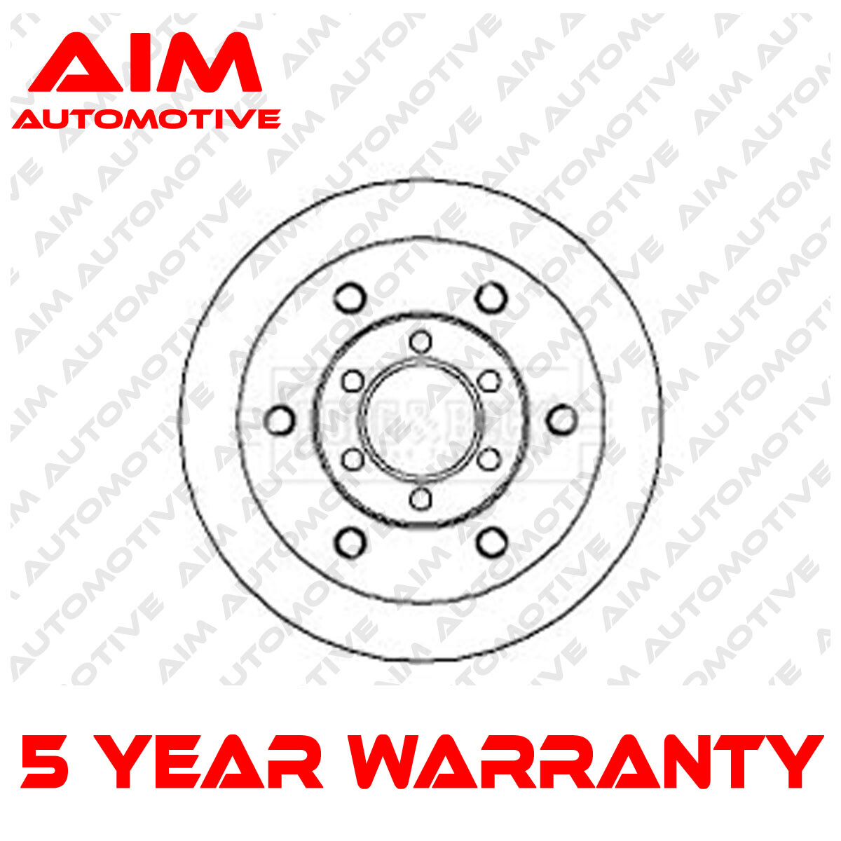 1x Brake Disc Front Aim Fits Iveco Daily 1990-2007 2.3 D 2.5 2.8 3.0 93831918