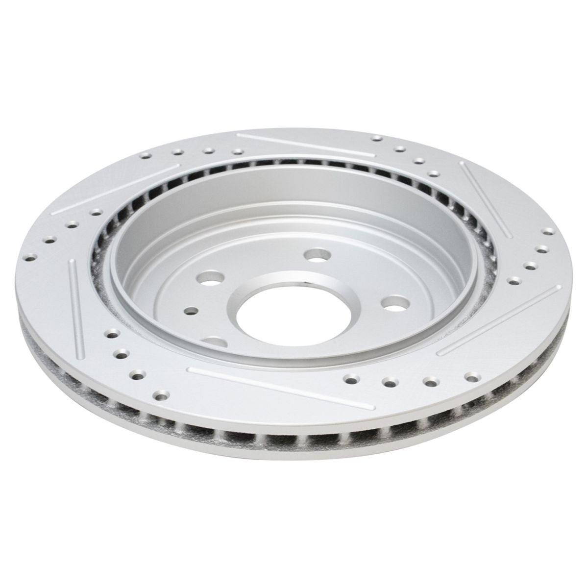 Performance Brake Rotor Drilled Slotted Coated & Ceramic Pad Kit