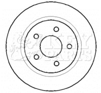 2x Brake Discs Pair Solid fits FORD TOURNEO CONNECT TDCi 1.8D Rear 02 to 13 Set