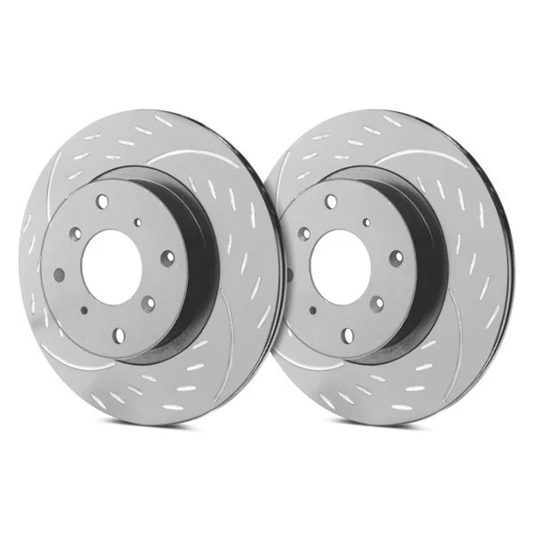 For Ford Explorer 91-92 Brake Rotors Diamond Slot Dimpled & Slotted 1-Piece
