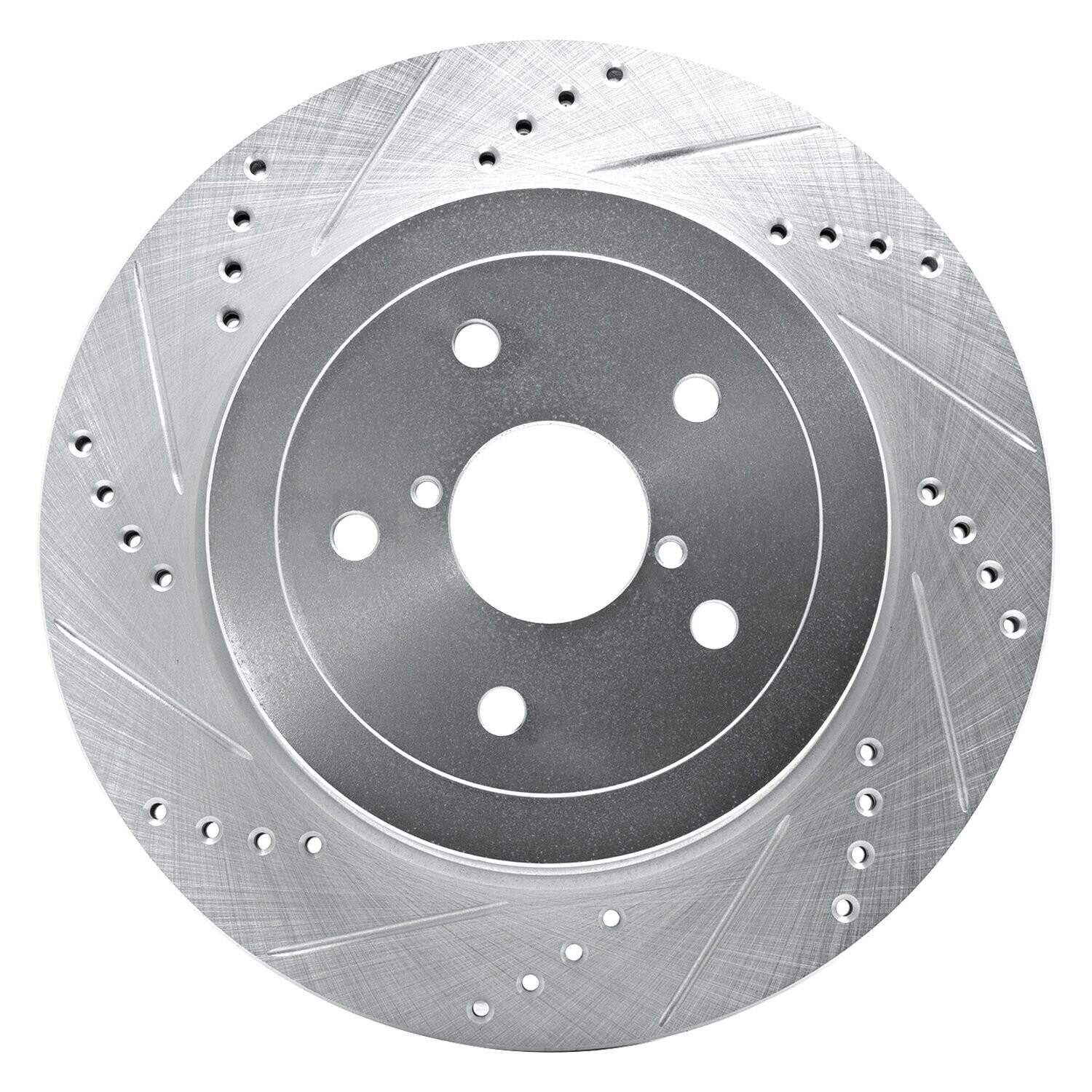 For Subaru Impreza 05-07 Brake Rotor eLINE Drilled & Slotted 1-Piece Rear Driver