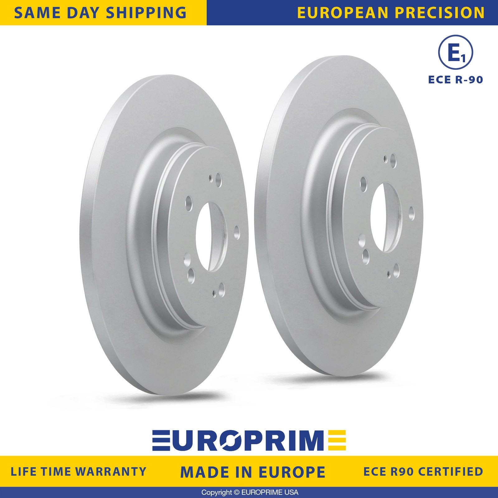 12.99 inch Rear Disc Brake Rotors Set for 2018-2023 Honda Odyssey Replacement