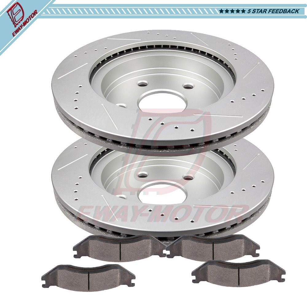 For 2004 Dodge Durango Dodge Ram 1500 Front Ceramic Brake Rotors And Pads