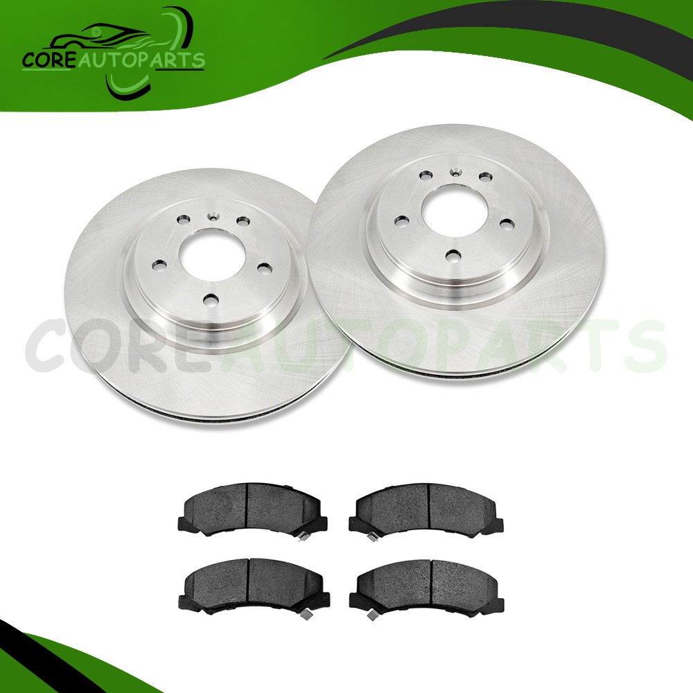 Front Brake Rotors & Ceramic Pads for 06 -11 Cadillac DTS Buick LuCerne V8 323mm