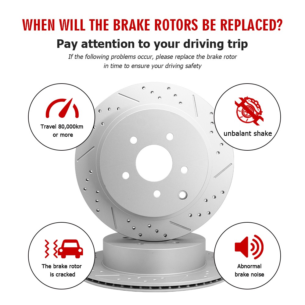 11.65″Front Brake Rotors Ceramic Pads For 2002 2003 2004 2005 2006 Toyota Camry