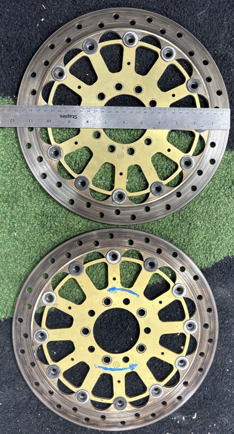12″ BREMBO RACIND DISC BRAKE WITH FLAT GOLD ANODIZED CARRIERS