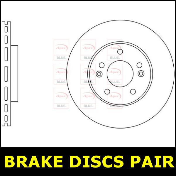 Brake Discs Pair Front FOR HYUNDAI i30 128bhp 1.6 11->15 CHOICE1/2 Diesel Blue