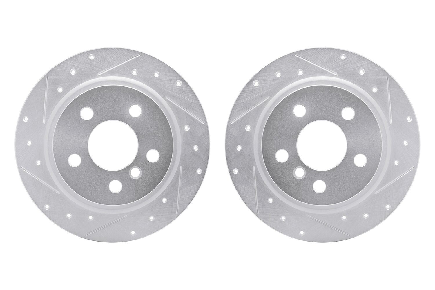 For Jeep Cherokee 86-92 R1 Concepts Drilled & Slotted Front Brake Rotor Set