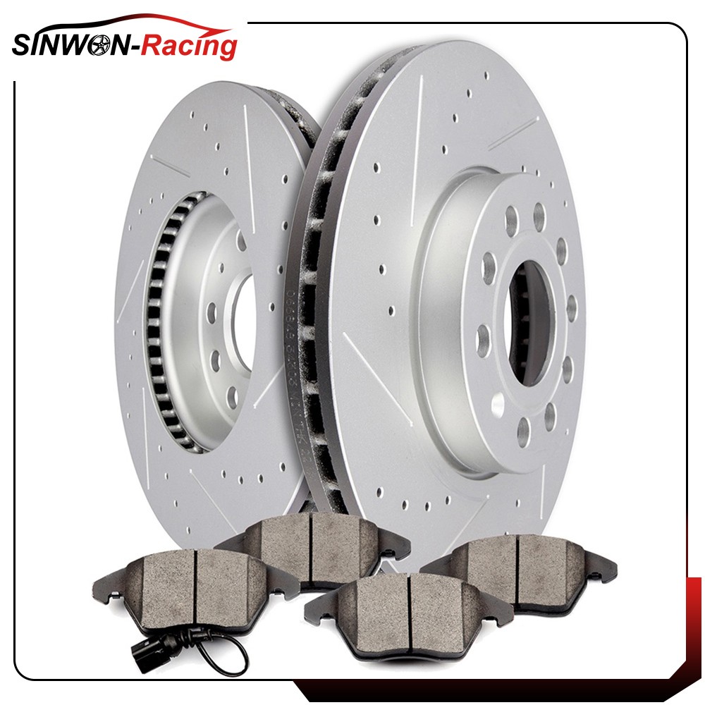 For 2005 – 2015 Volkswagen Jetta Sedan Front Brake Discs Rotors And Ceramic Pads