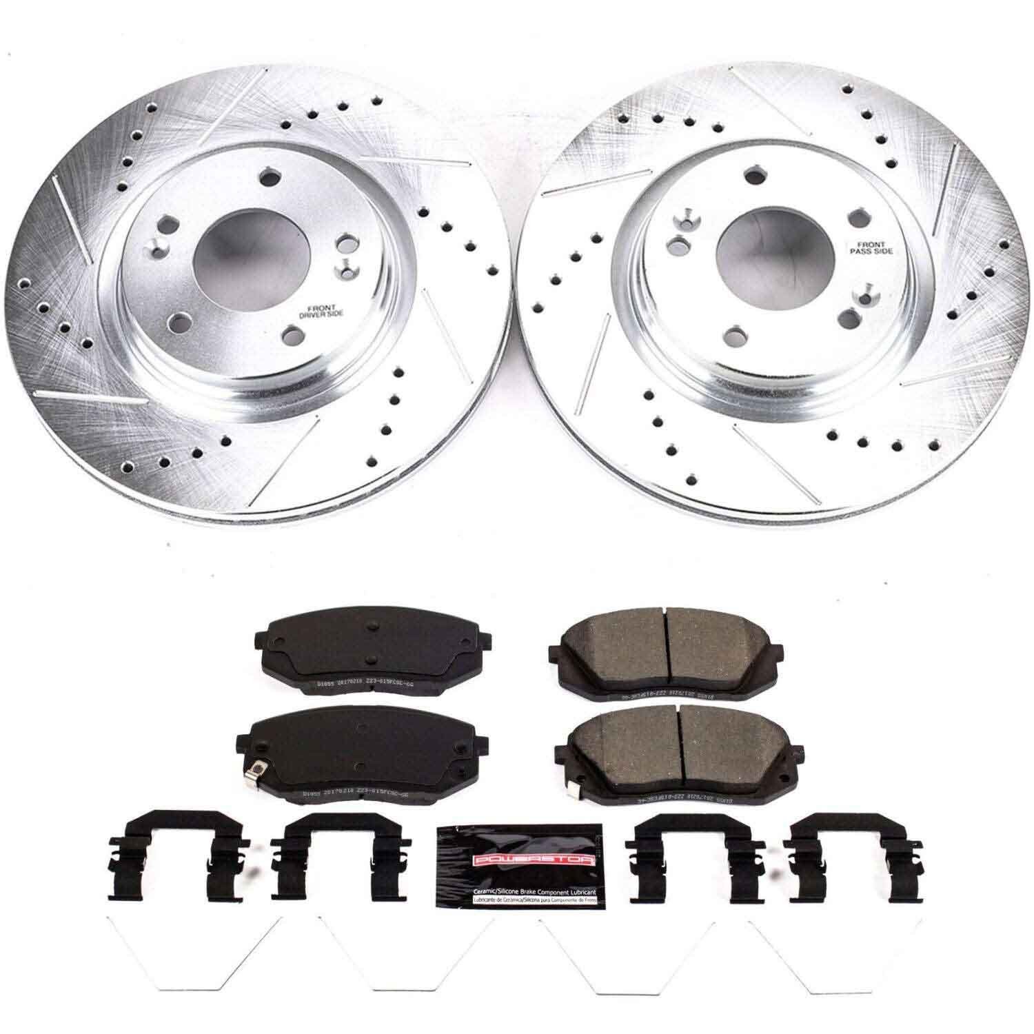 Power Stop K8011 Z23 Evolution Sport Performance 1-Click Brake Kit Front