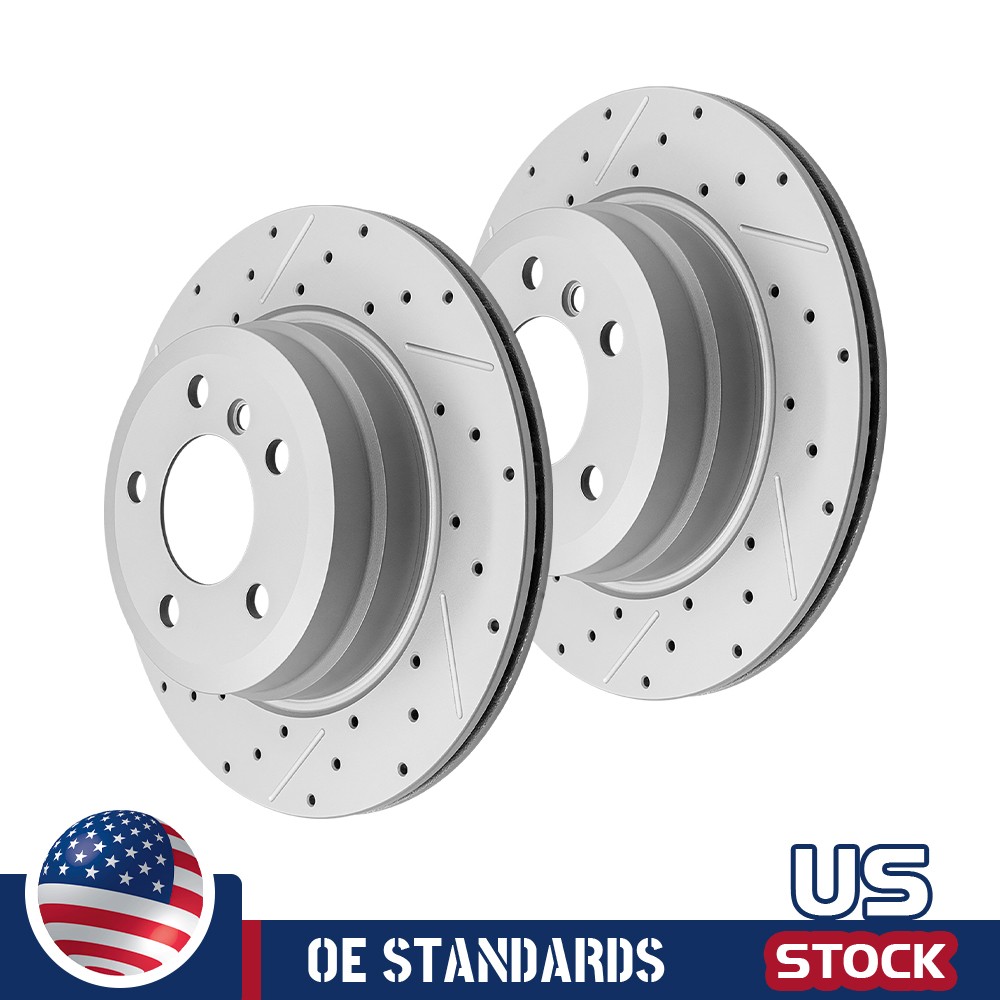 12.59 inch (320mm) Rear Drilled Disc Brake Rotors For 2007 – 2018 BMW X5