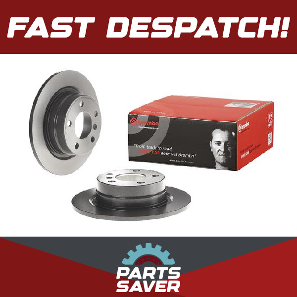 2x Brake Discs Pair Solid fits BMW 116D F20, F21 1.6D Rear 2011 on N47D16A 290mm