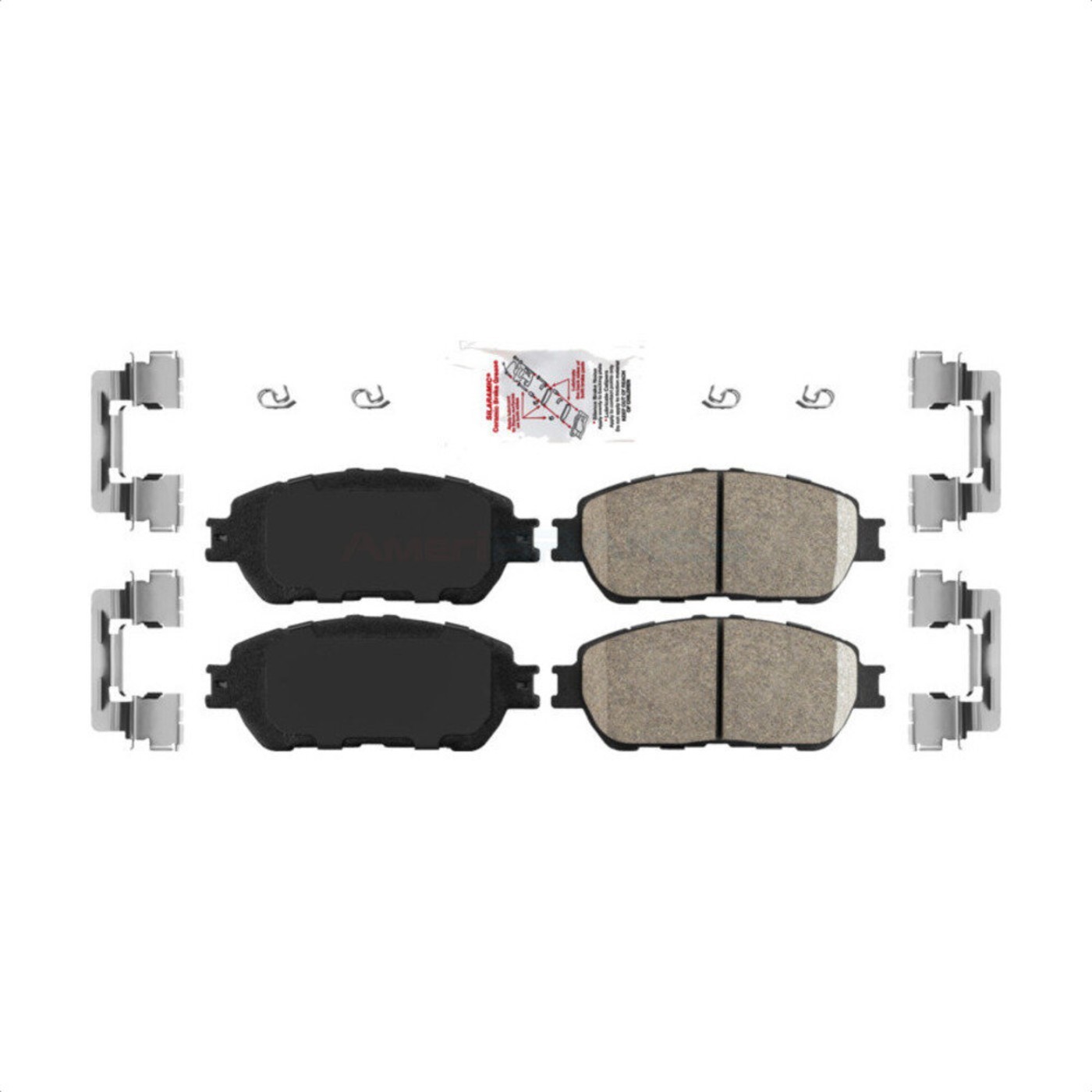 AmeriBRAKES NWF-PRC906A 2-Wheel Set Brake Pad Sets Front for Toyota Tacoma 05-15