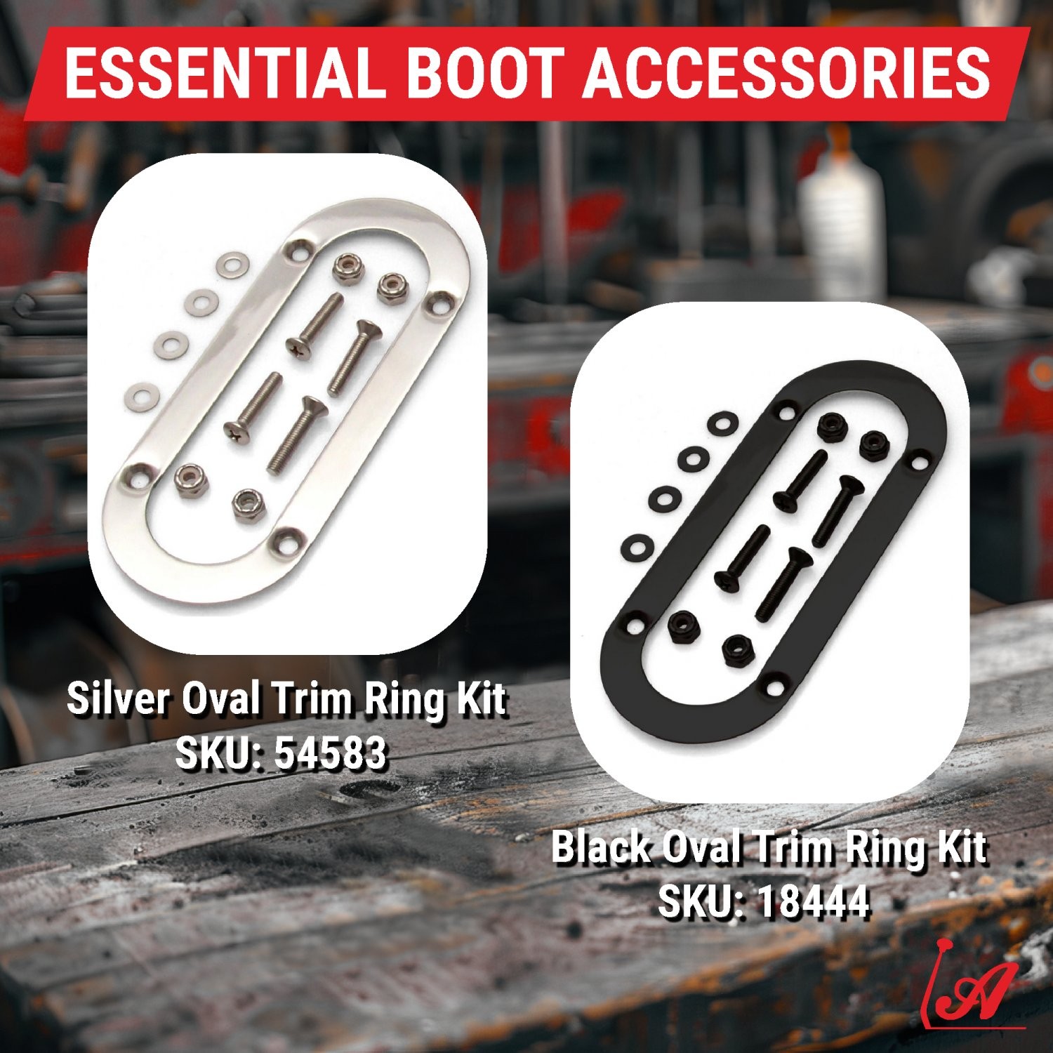 Oval Polished Silver Shift Boot Trim Beauty Ring Comes With Mounting Hardware