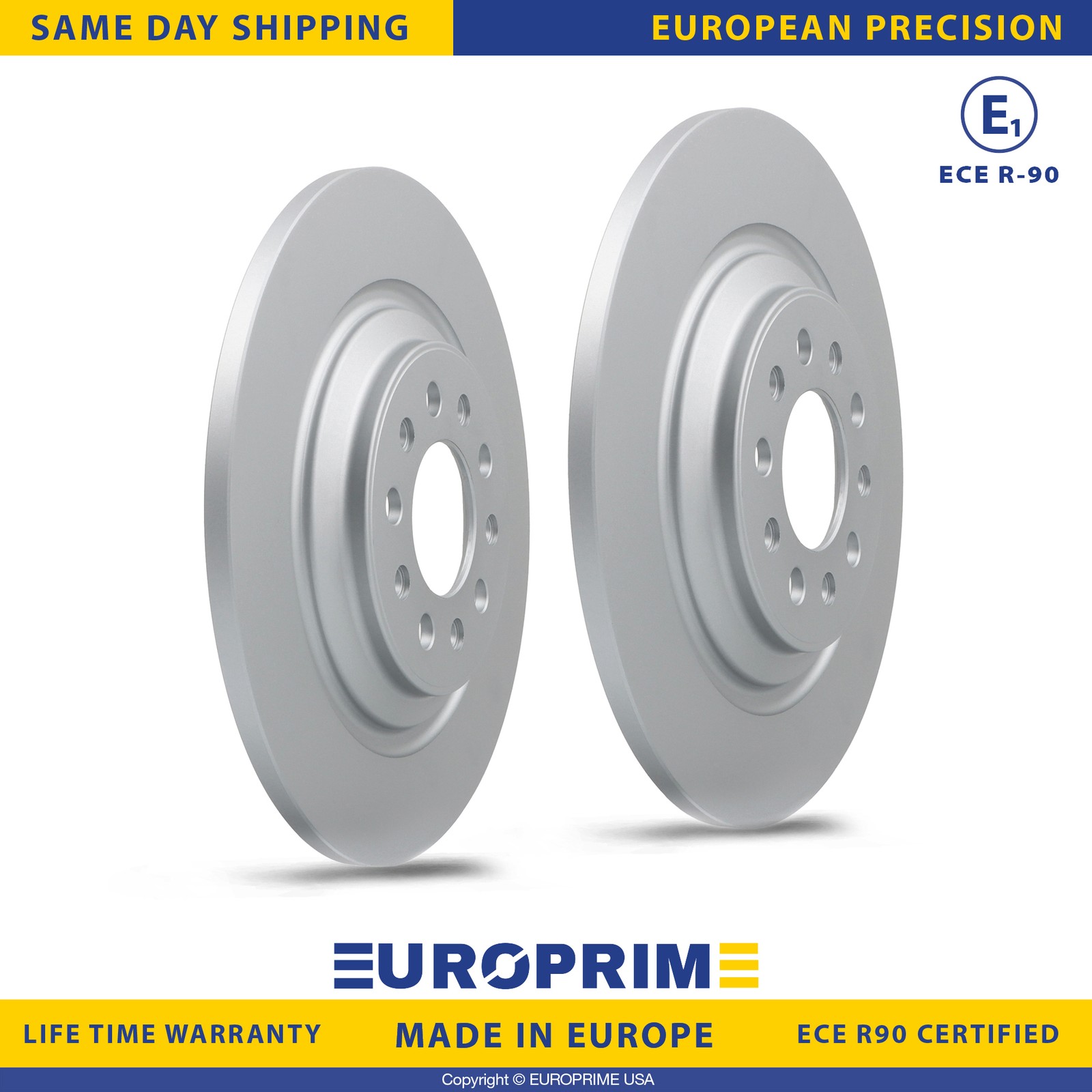 12.6 inch Rear Disc Brake Rotors Set for 2014-2023 Jeep Cherokee Replacement
