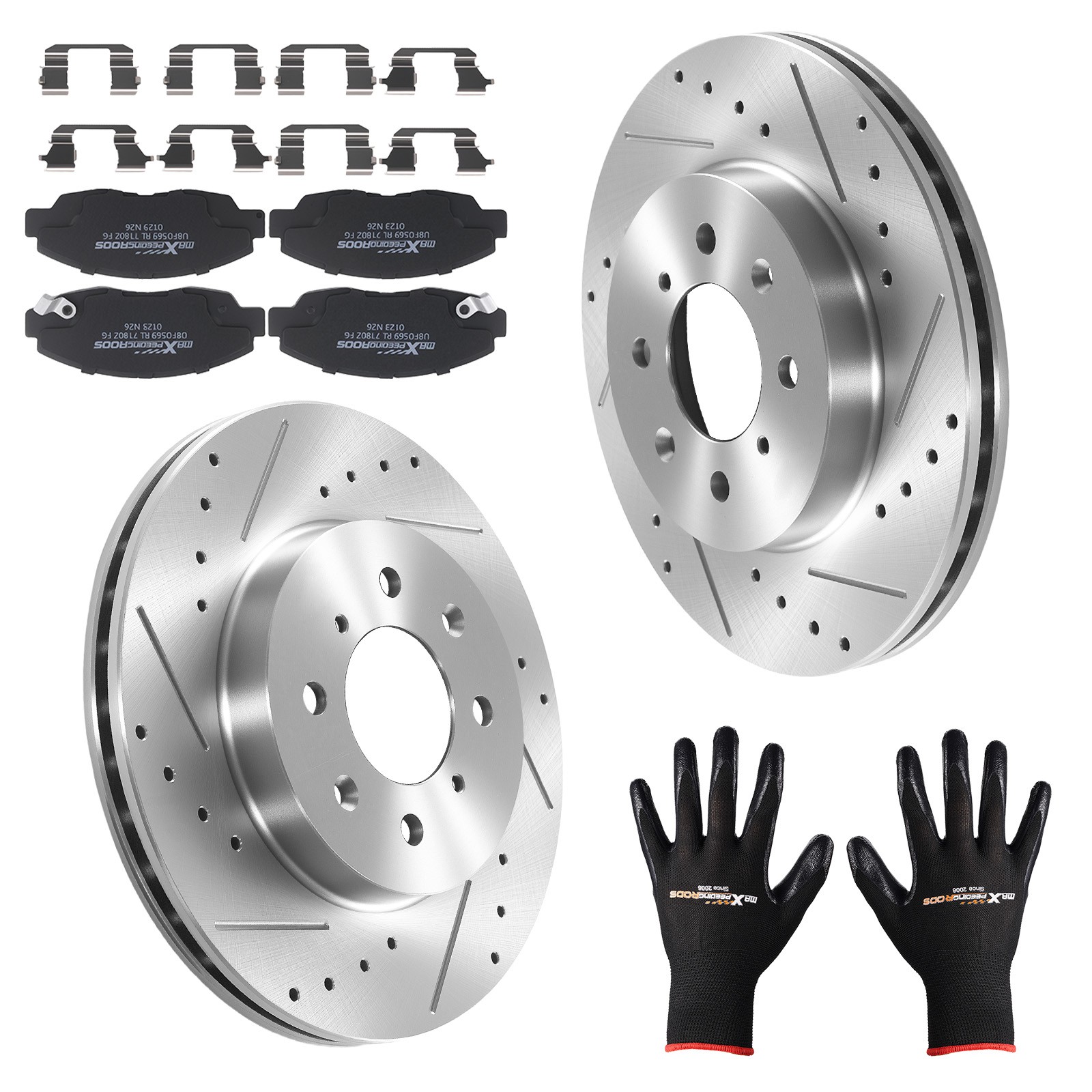 Front Brake Rotors and Pads Set for Acura EL 1997-2005 Honda Civic Insight S3295