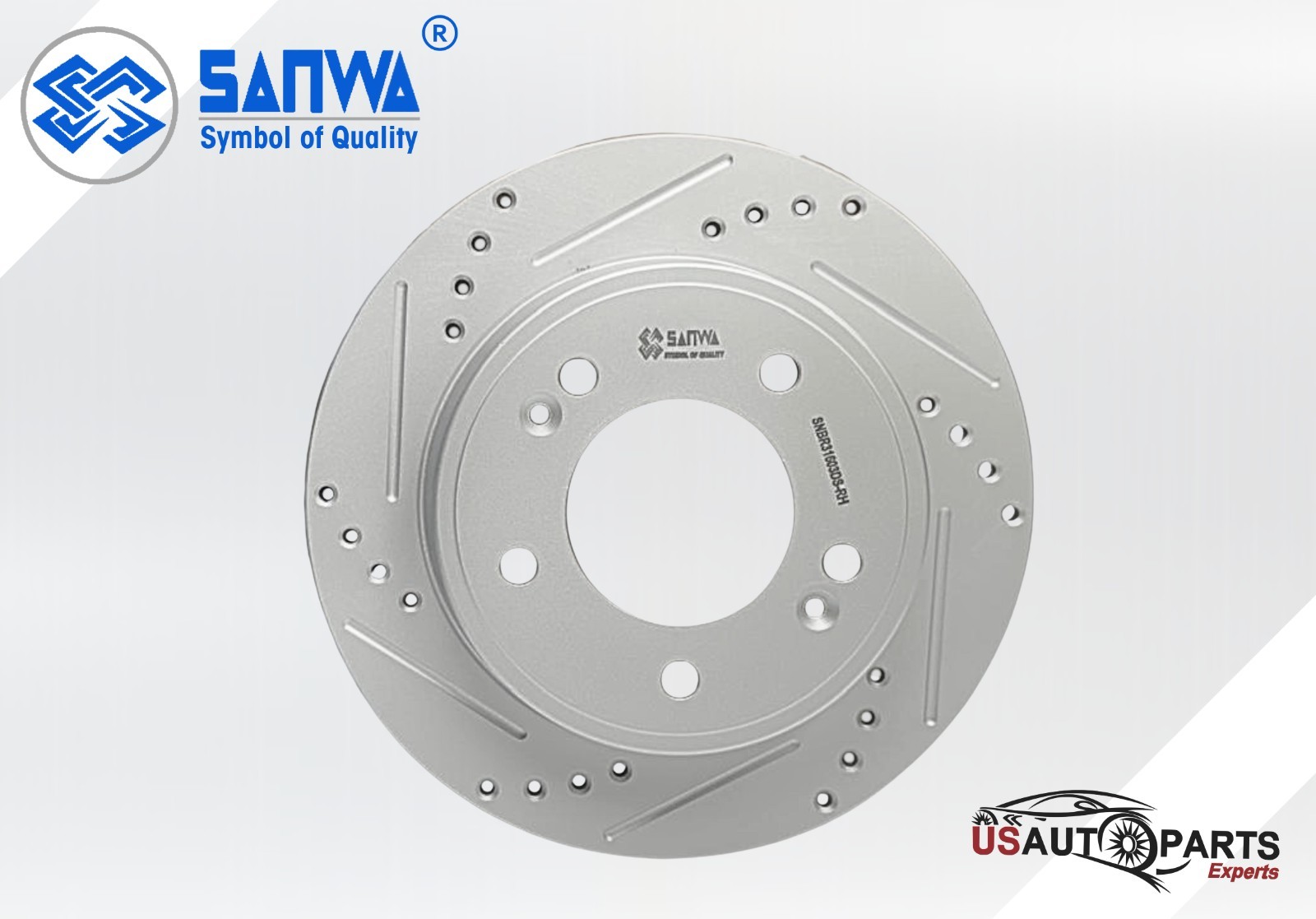 SANWA REAR BRAKE ROTOR SOLID & COATED D&S 26 mm For Hyundai Kona Elantra 11-23