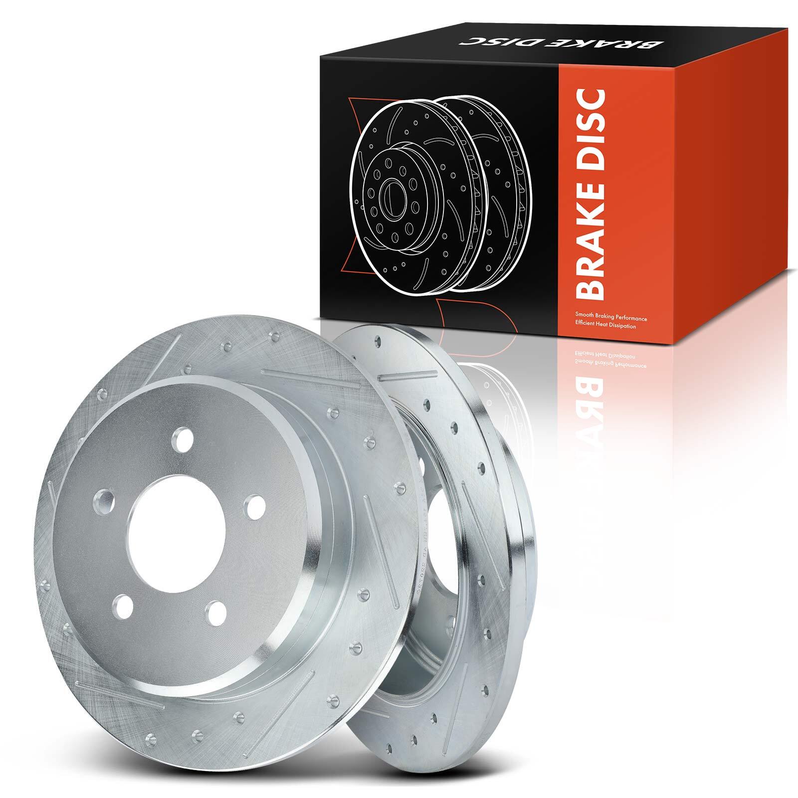 2x Rear Drilled Brake Rotors for Ford Explorer Ranger Mercury Mountaineer 285 mm