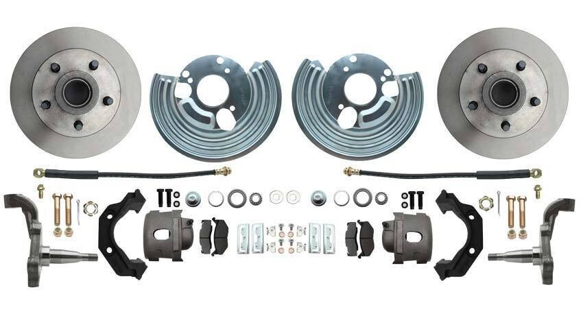Fits Mopar 1962-74 E & B Body Standard Disc Brake Conversion Kit w/ Bonus Lines