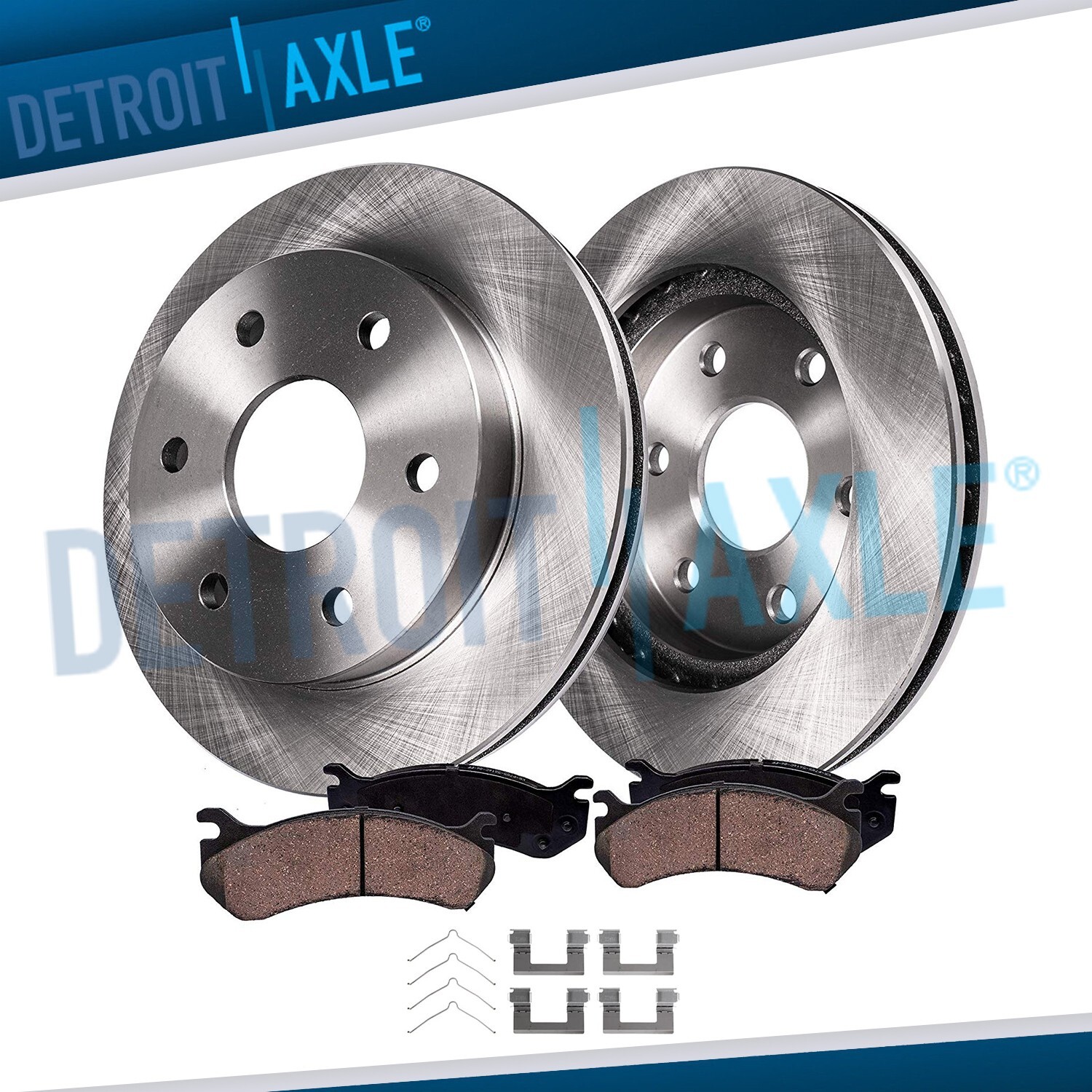 Front Brake Rotors + Ceramic Pads for 2007 2008 2009 2010 2011 Nissan Armada