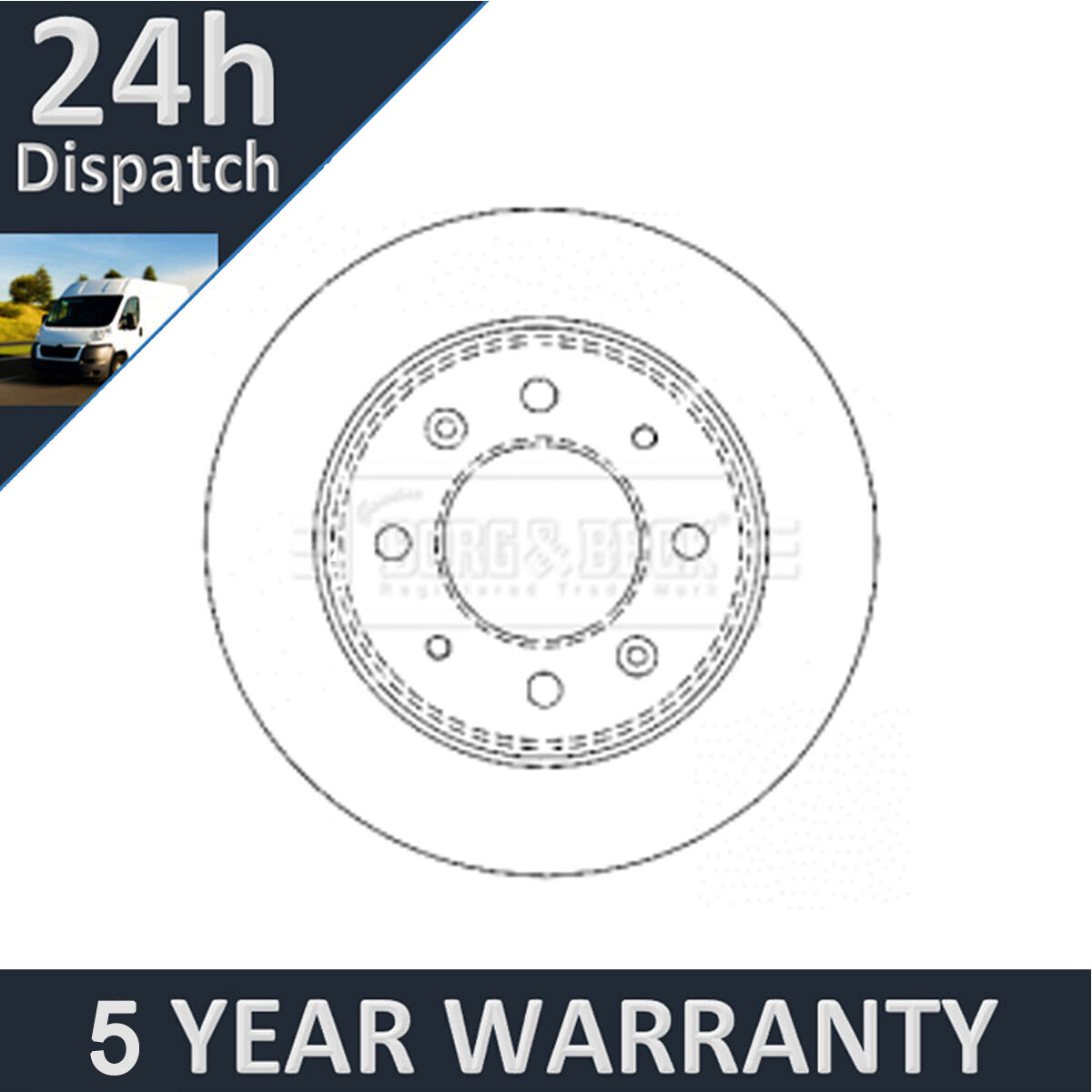 Fits Kia Cerato 2004- 1.5 CRDi 1.6 2.0 Purevue Rear 1x Brake Disc 584112F100