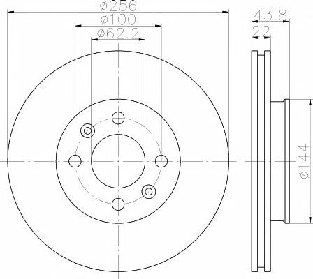 TEXTAR Front Axle BRAKE DISCS + PADS for HYUNDAI ACCENT IV Saloon 1.6 2010-on