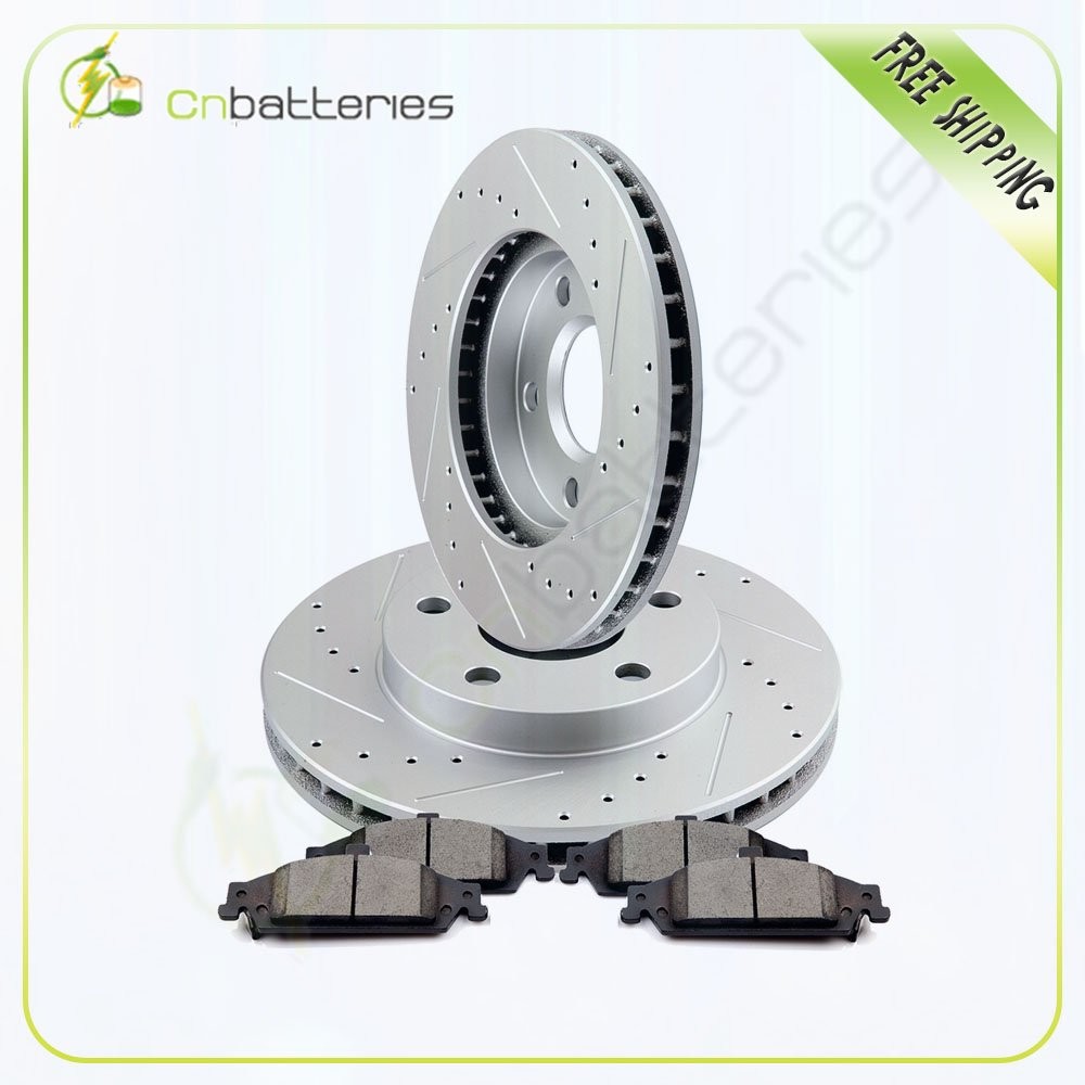 Front Brake Rotors And Ceramic Pads For Chevrolet Malibu Pontiac Grand Am 97-05