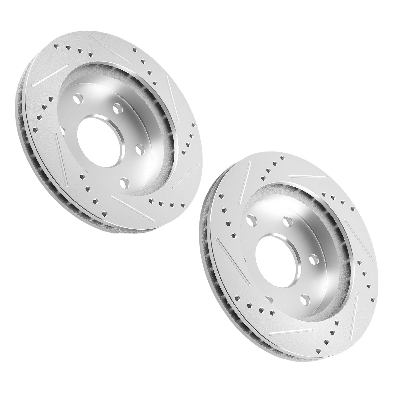 Front Drilled Rotors Brake Calipers Kit for Chevrolet Silverado 1500 1999-2006